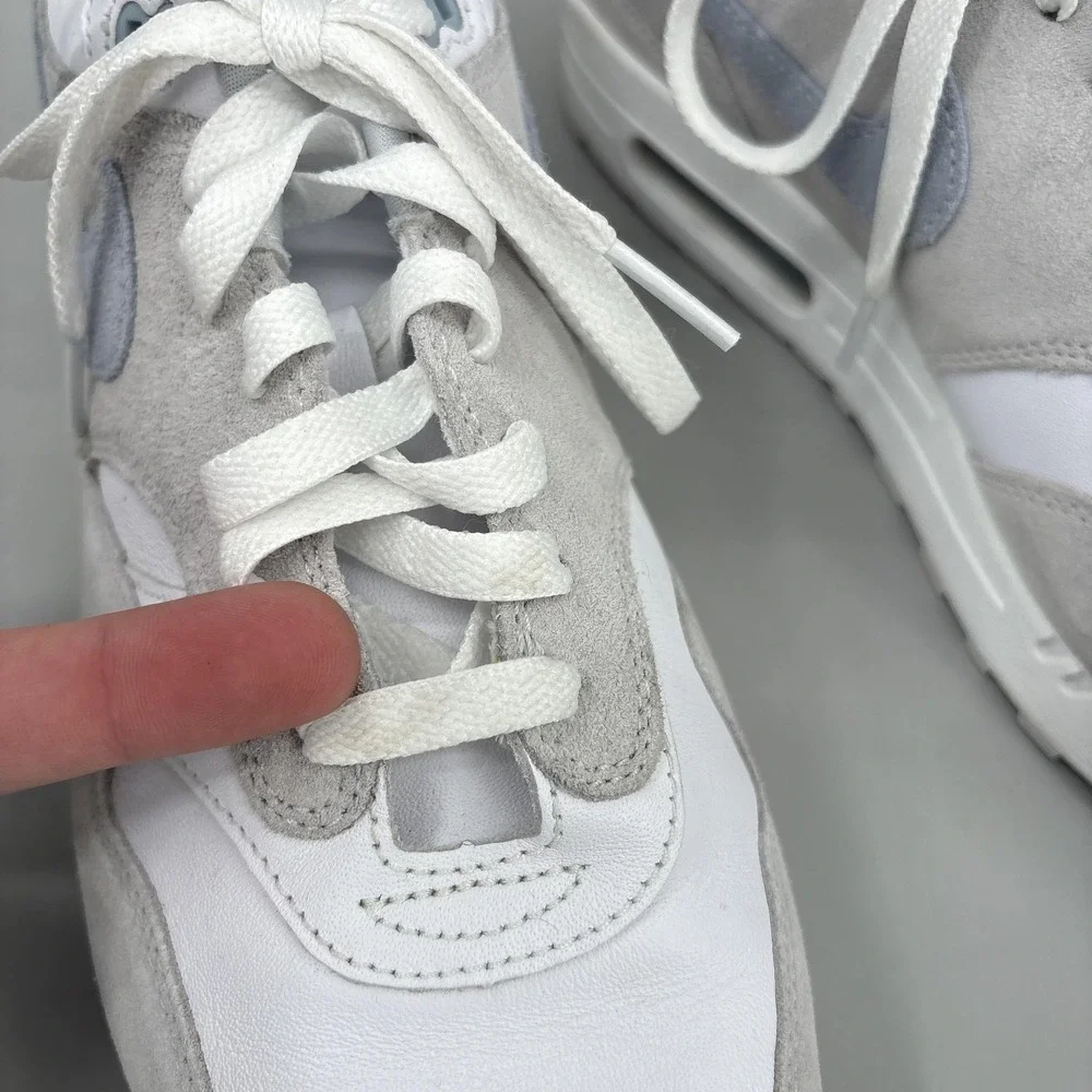 Nike Air Max Shoes By You Mens Size 10.5 White Customized Sneakers FQ8790-900